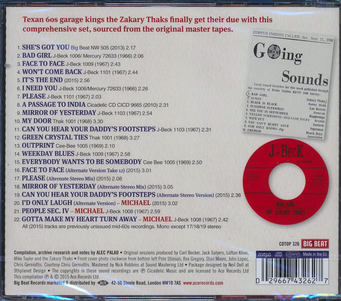 Zakary Thaks - It's The End: The Definitive Collection (22 tracks)