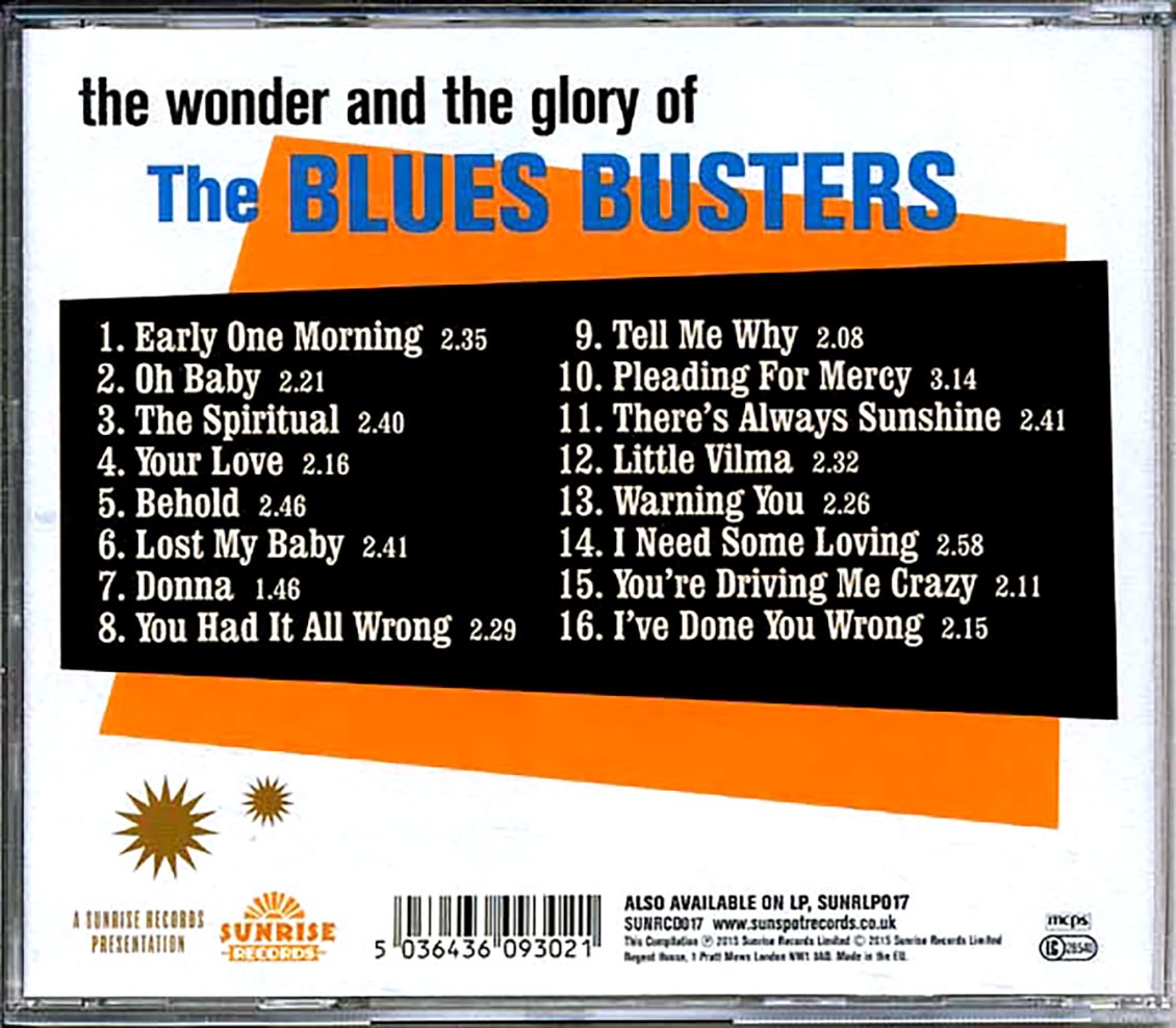 The Blues Busters - The Wonder And The Glory Of The Blues Busters