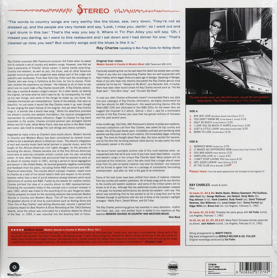 Ray Charles - Modern Sounds In Country & Western Music Volume 1 (180g)