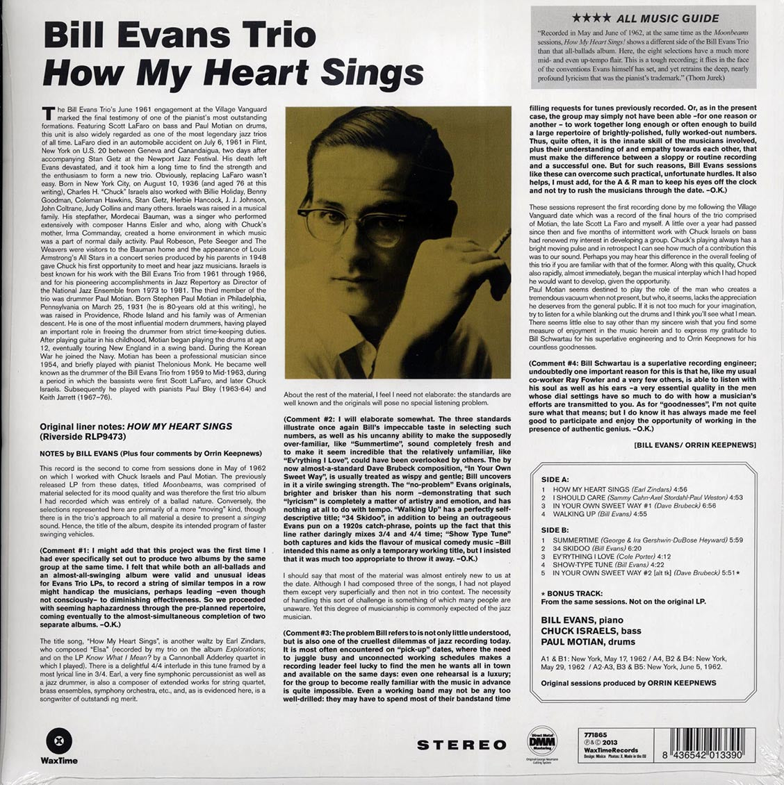 Bill Evans Trio - How My Heart Sings! (180g)