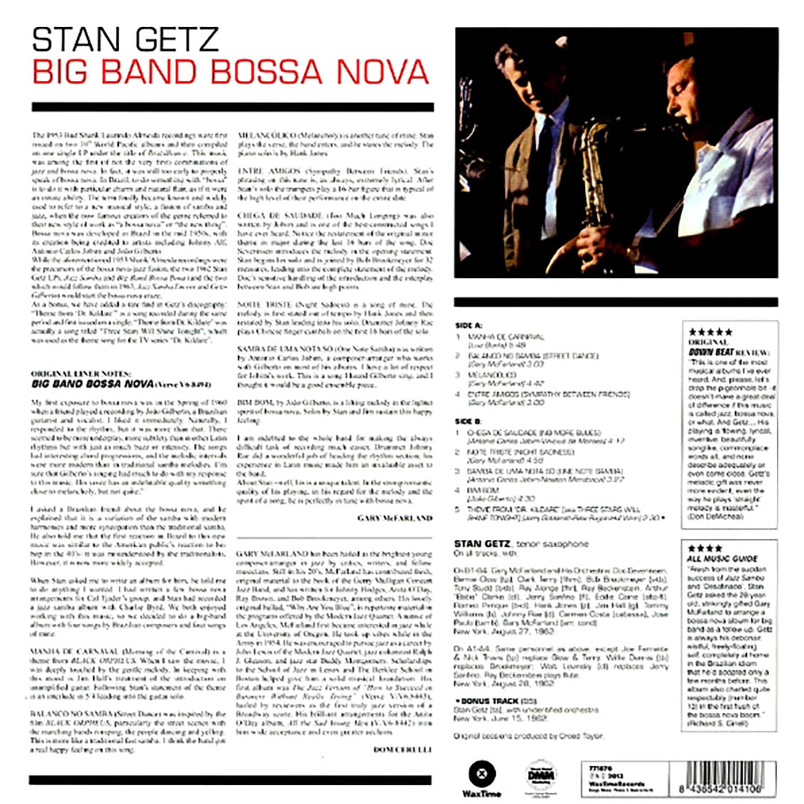 Stan Getz - Big Band Bossa Nova (180g)