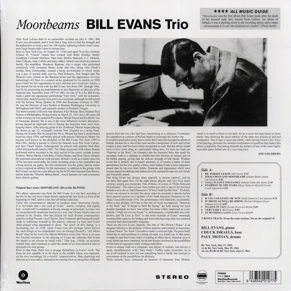 Bill Evans Trio - Moonbeams (ltd. ed.) (180g) (remastered)