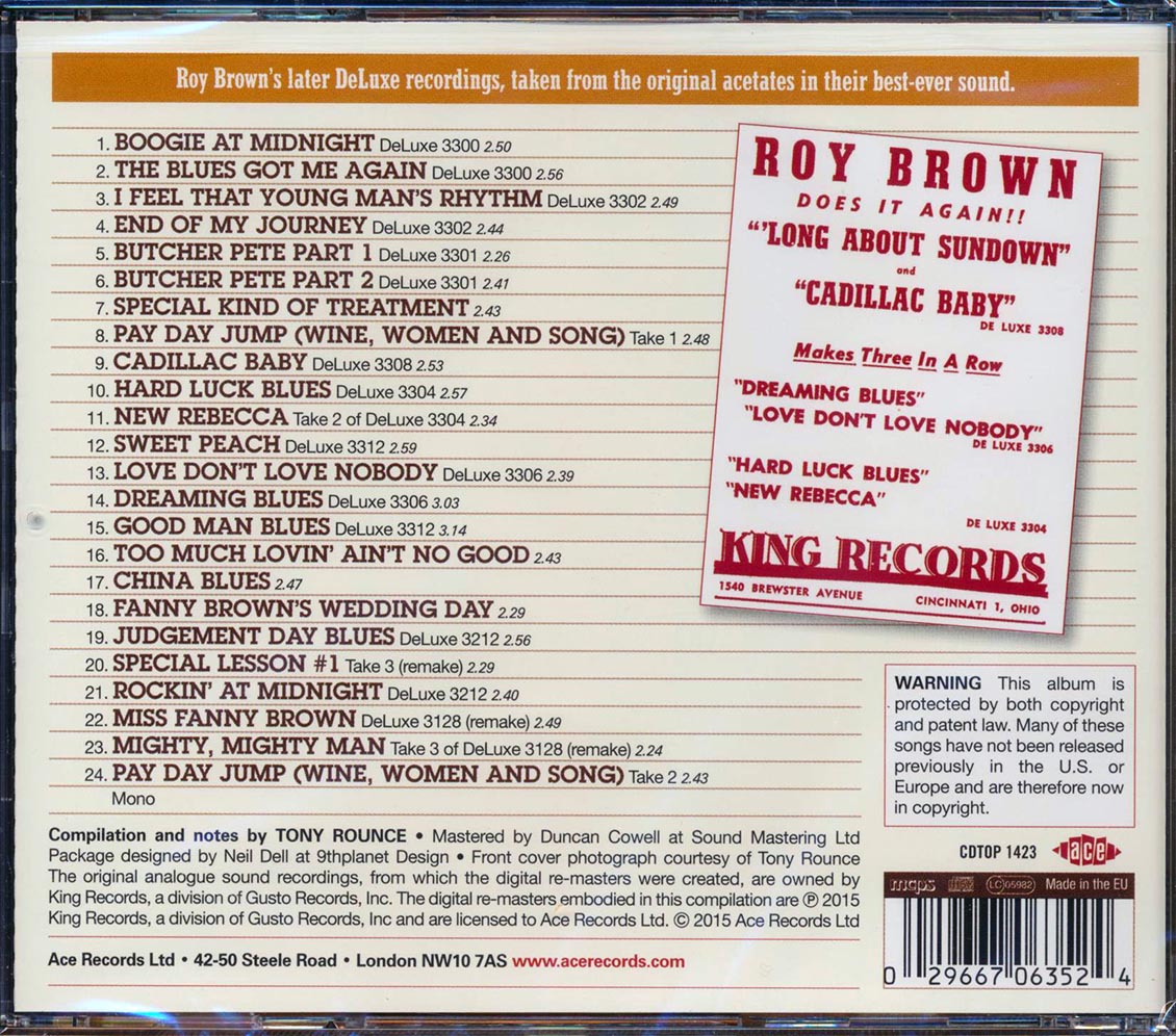 Roy Brown - Pay Day Jump: Later Sessions