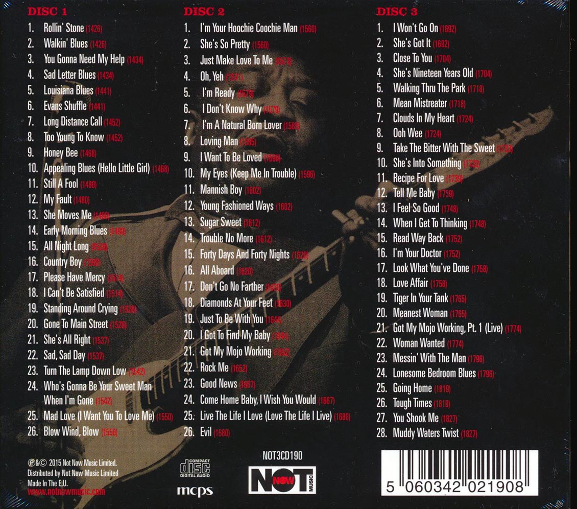 Muddy Waters - The Chess Singles Collection (80 tracks) (3xCD) (deluxe 3-fold digipak)