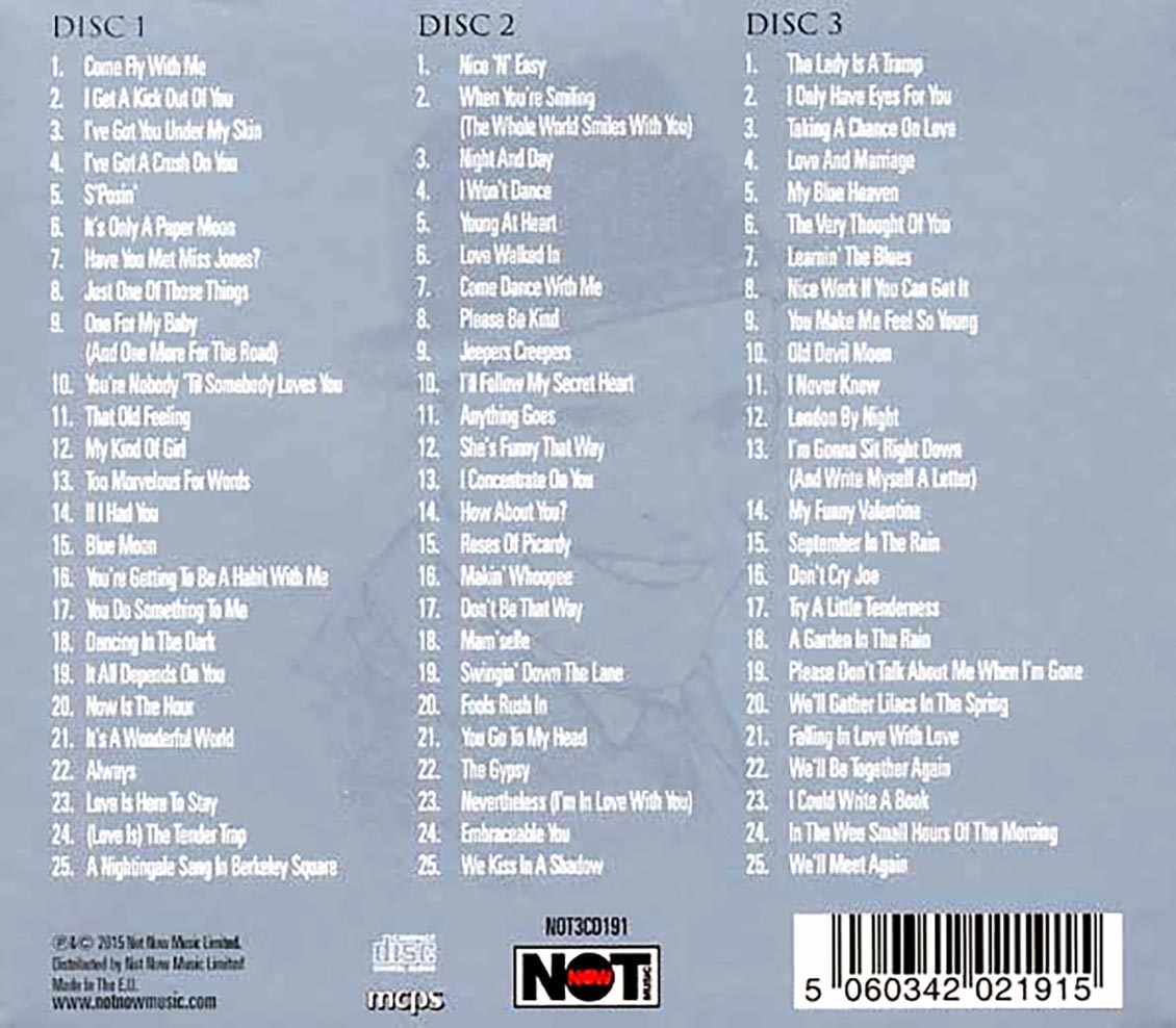 Frank Sinatra - The Platinum Collection: 75 Original Classics (75 tracks) (3xCD) (deluxe 3-fold digipak)