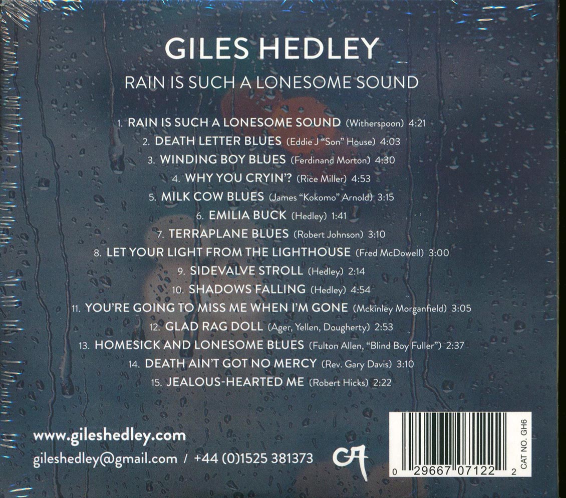 Giles Hedley - Rain Is Such A Lonesome Sound