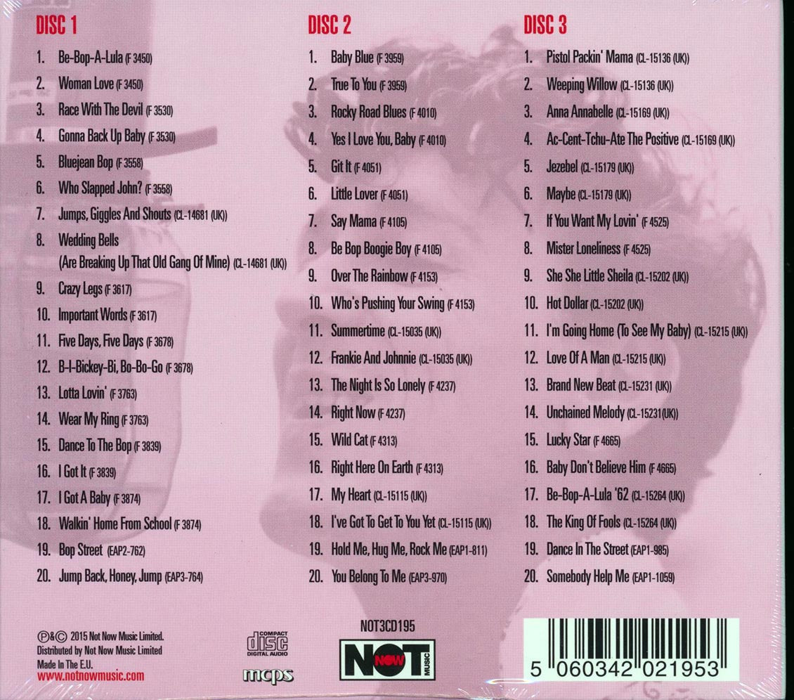 Gene Vincent - The Singles Collection (60 tracks) (3xCD) (deluxe 3-fold digipak)