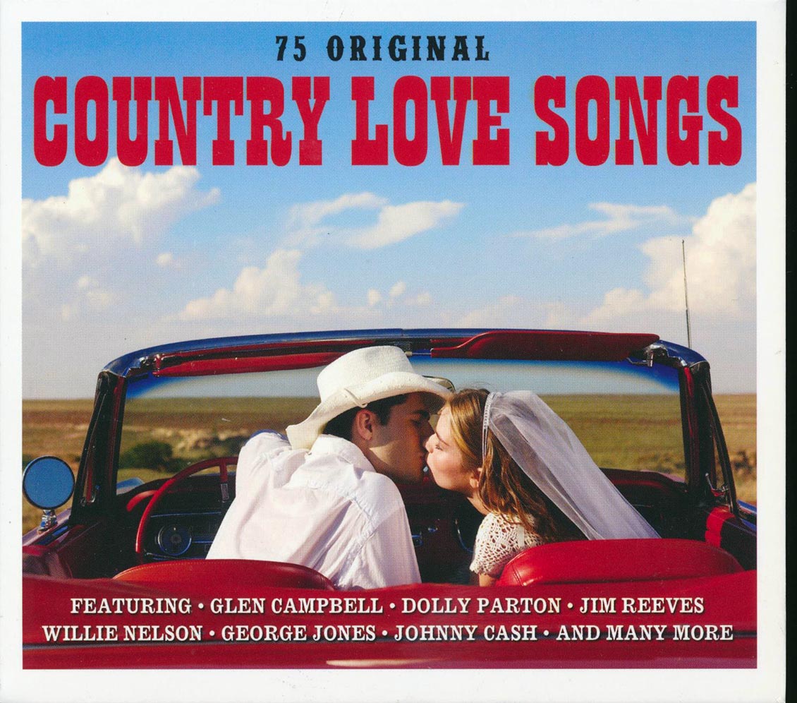 Various - Country Love Songs: 75 Original (75 tracks) (3xCD) (deluxe 3-fold digipak)