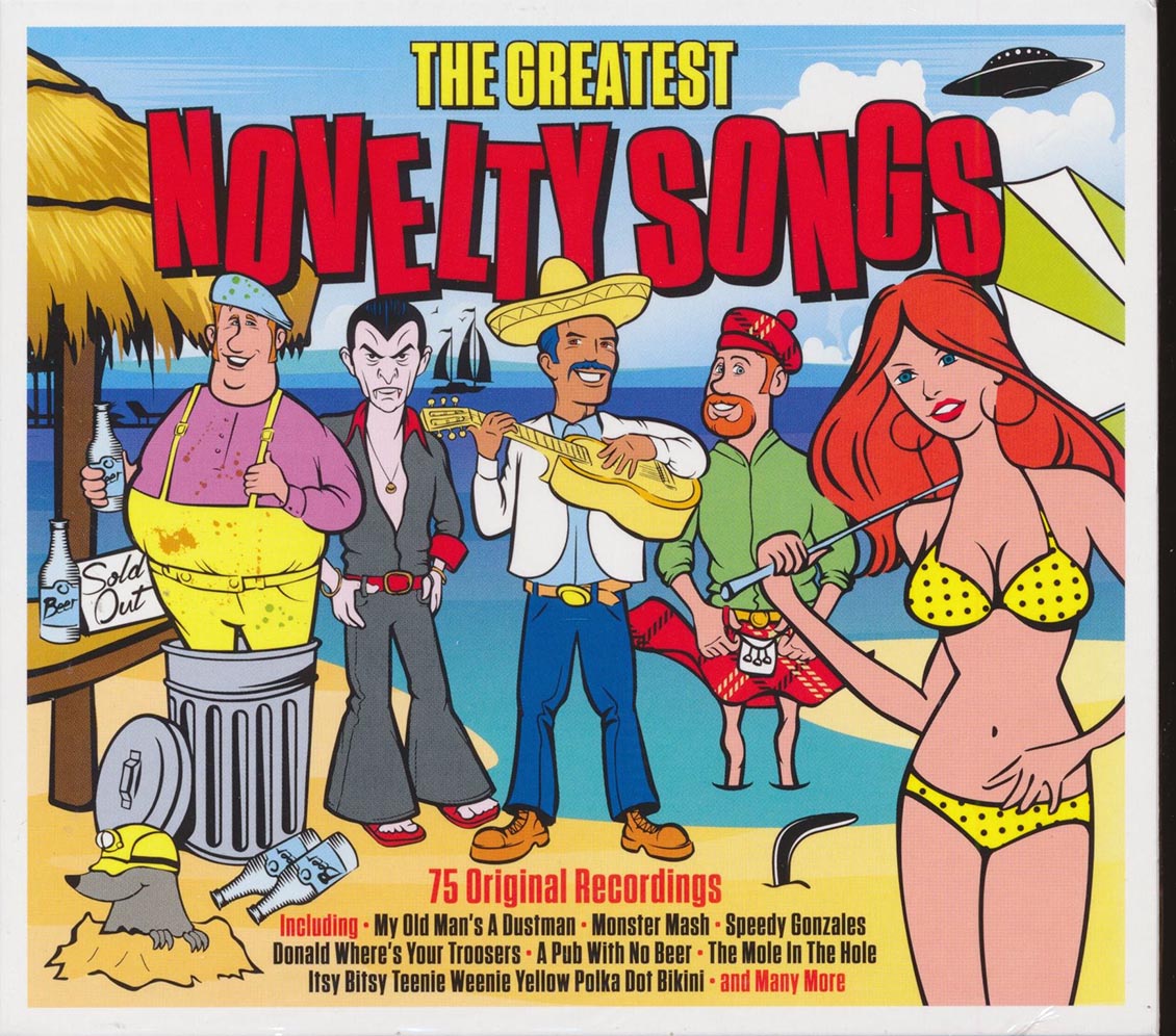 Various - The Greatest Novelty Songs: 75 Original Recordings (75 tracks) (3xCD) (deluxe 3-fold digipak)