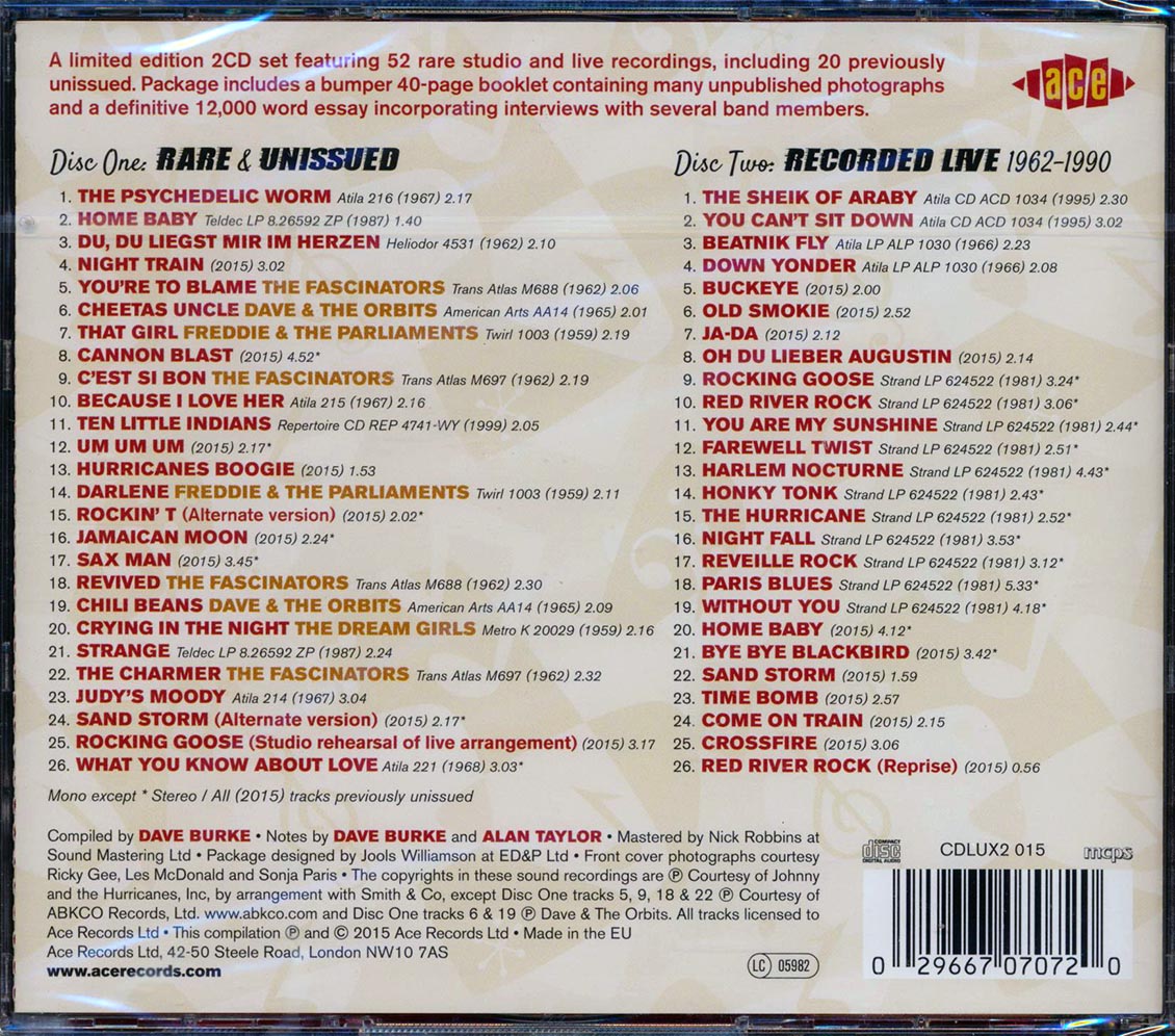 Johnny & The Hurricanes - Hurricane Force! Rare & Unreleased (2xCD)