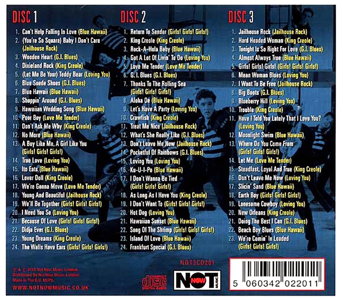 Elvis Presley - Elvis At The Movies (71 tracks) (3xCD) (deluxe 3-fold digipak)