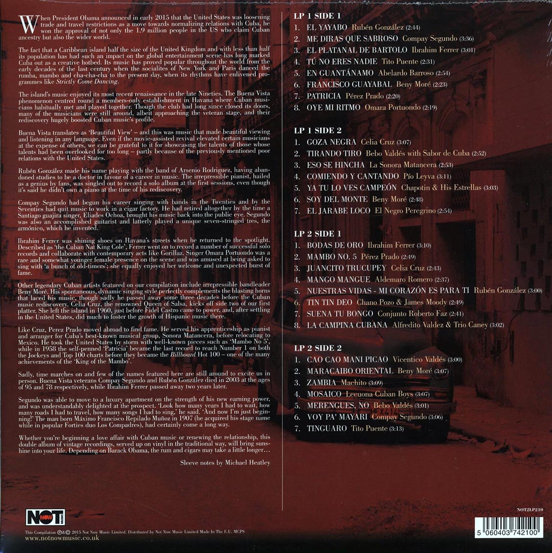 Various - Music That Inspired Buena Vista Social Club (2xLP) (180g)