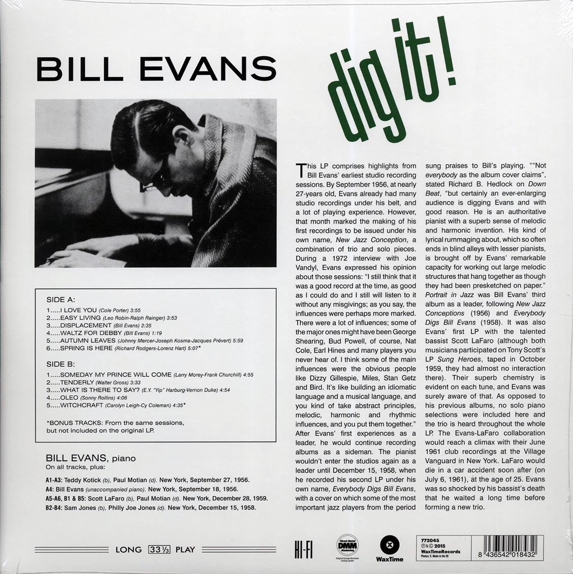 Bill Evans - Dig It! (ltd. ed.) (180g)