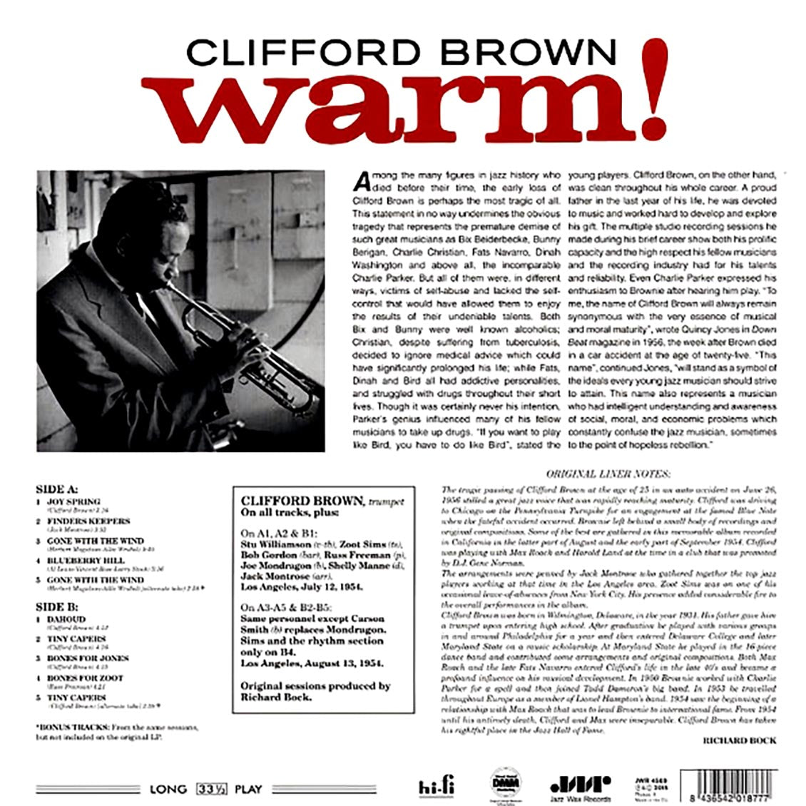 Clifford Brown - Warm! (incl. mp3) (180g)
