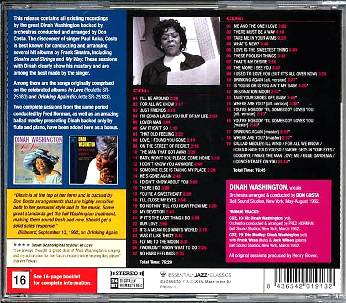 Dinah Washington - Complete Recordings With Don Costa (46 tracks) (2xCD)