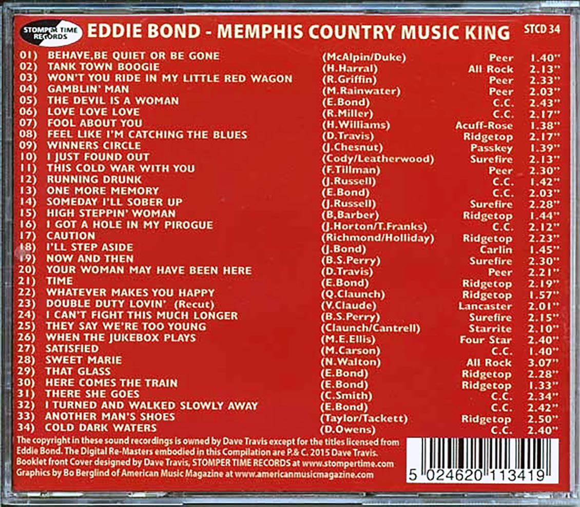 Eddie Bond - Memphis County Music King