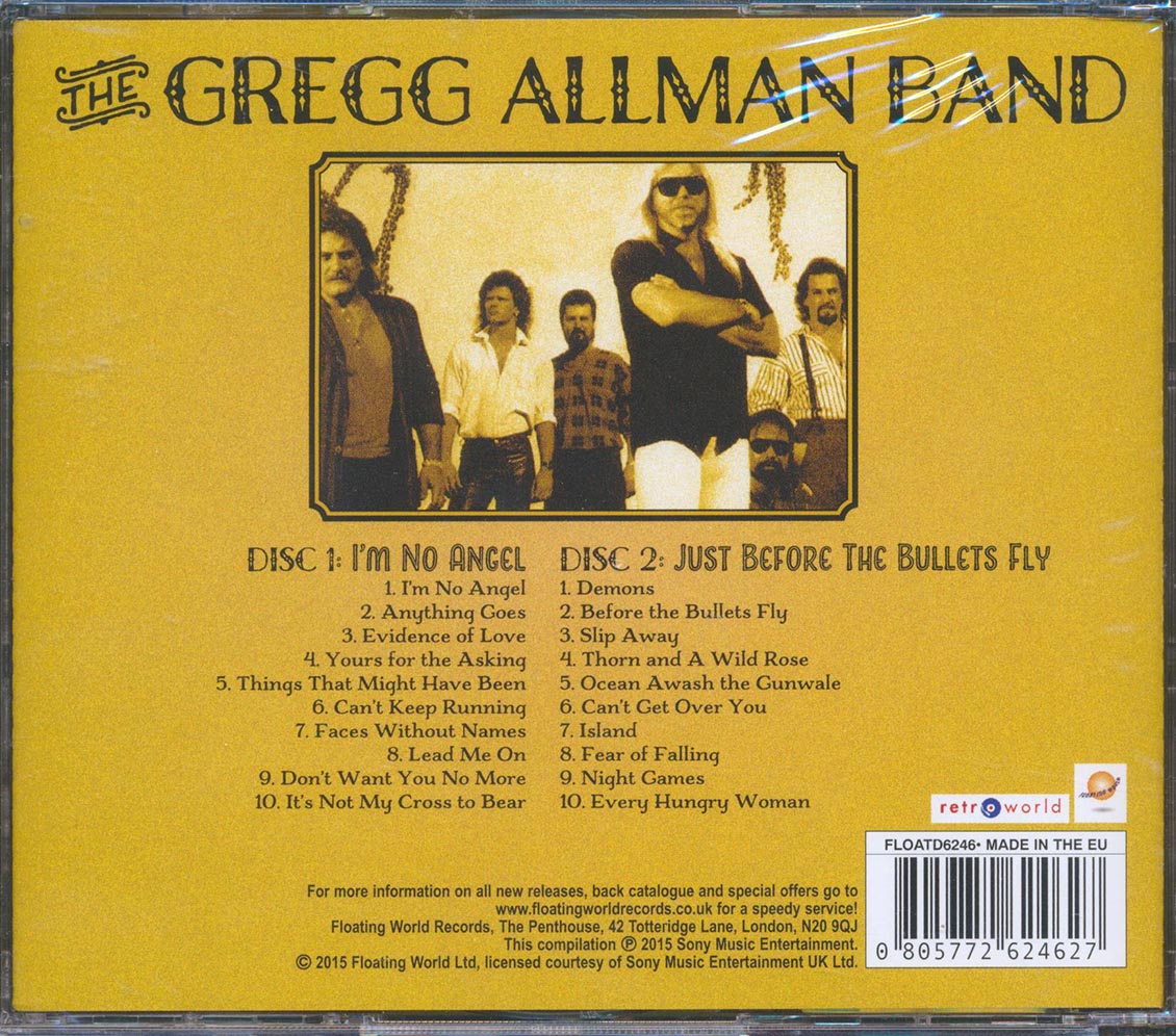 The Gregg Allman Band - I'm No Angel + Just Before The Bullets Fly (20 tracks) (2xCD)