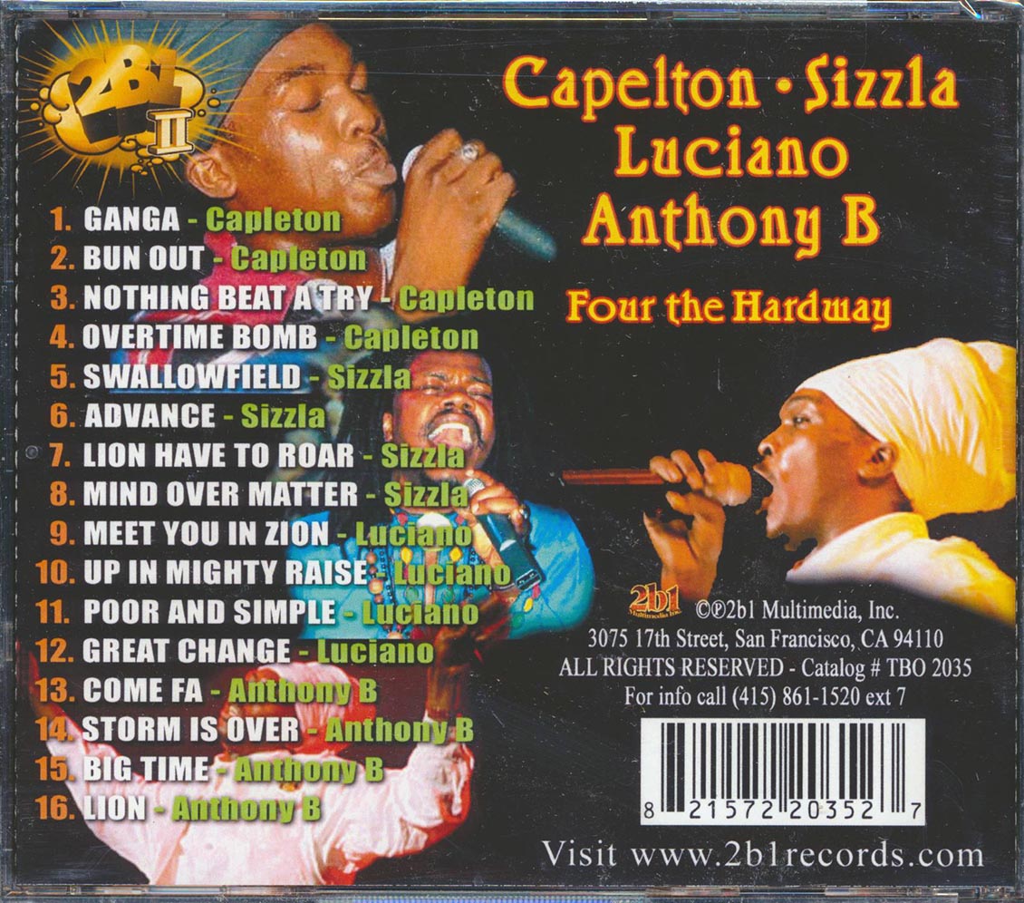 Capleton, Sizzla, Luciano, Anthony B - Four The Hard Way