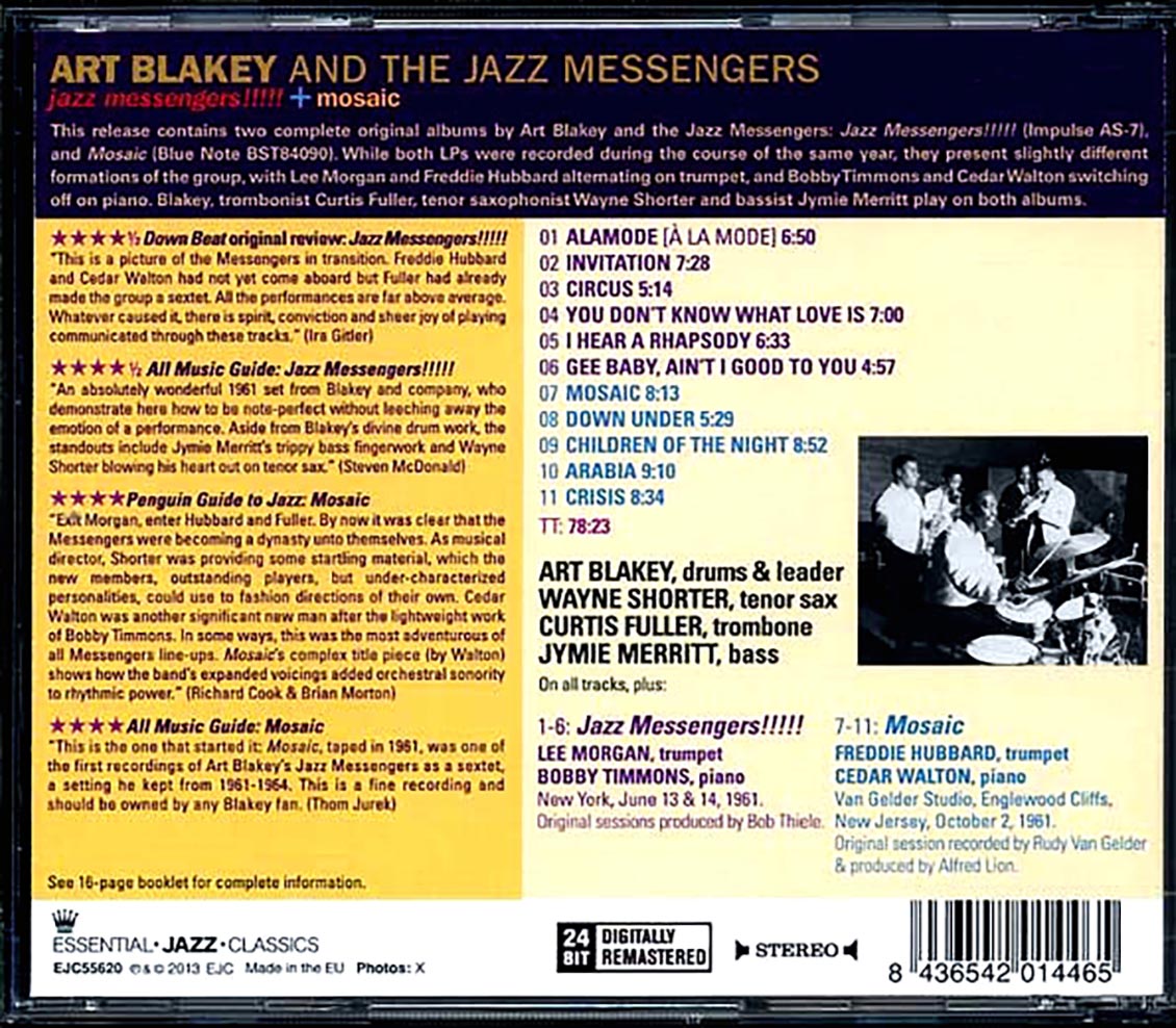 Art Blakey & The Jazz Messengers - Jazz Messengers!!!!! + Mosaic
