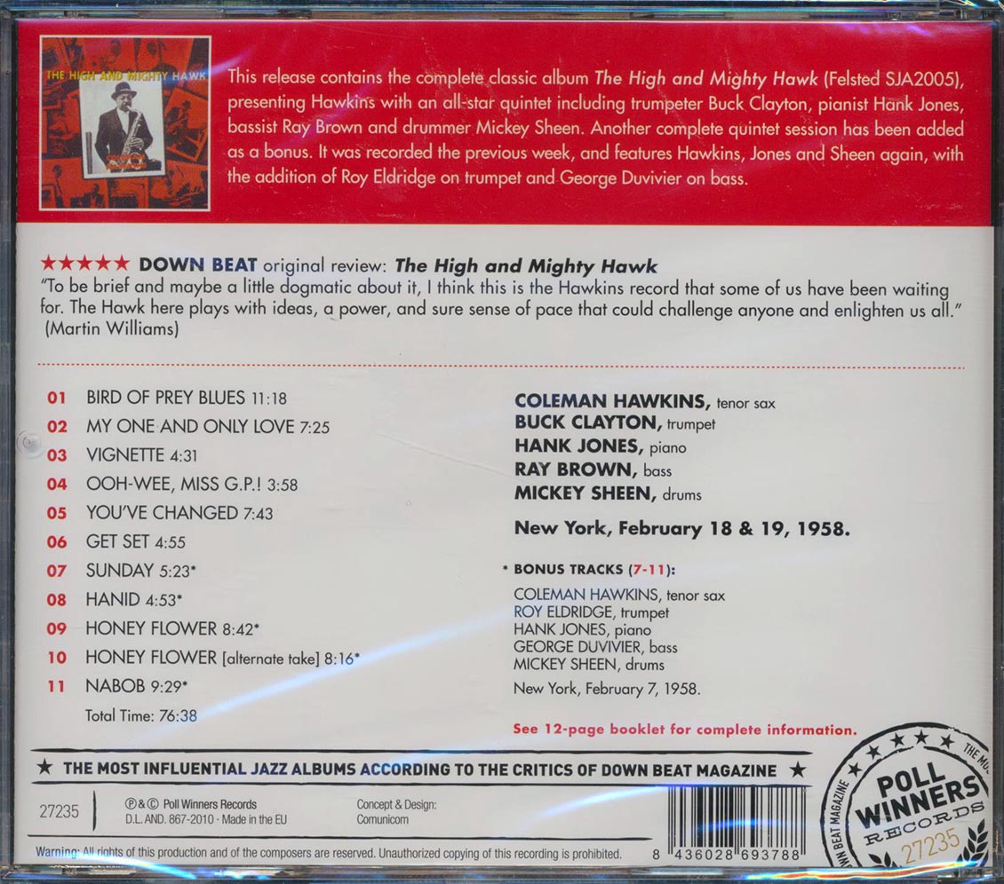 Coleman Hawkins - The High And Mighty Hawk