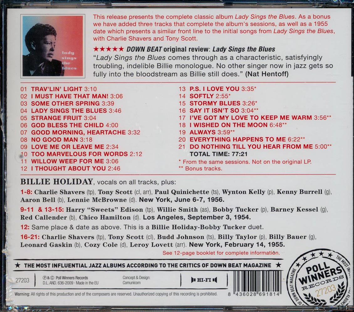 Billie Holiday - Lady Sings The Blues