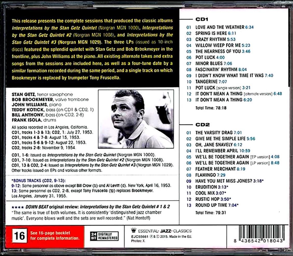 The Stan Getz Quintet - The Complete Interpretations Sessions (2xCD)