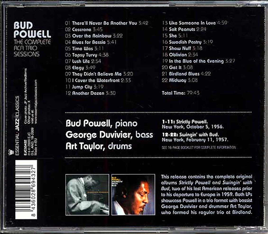 Bud Powell - The Complete RCA Trio Sessions