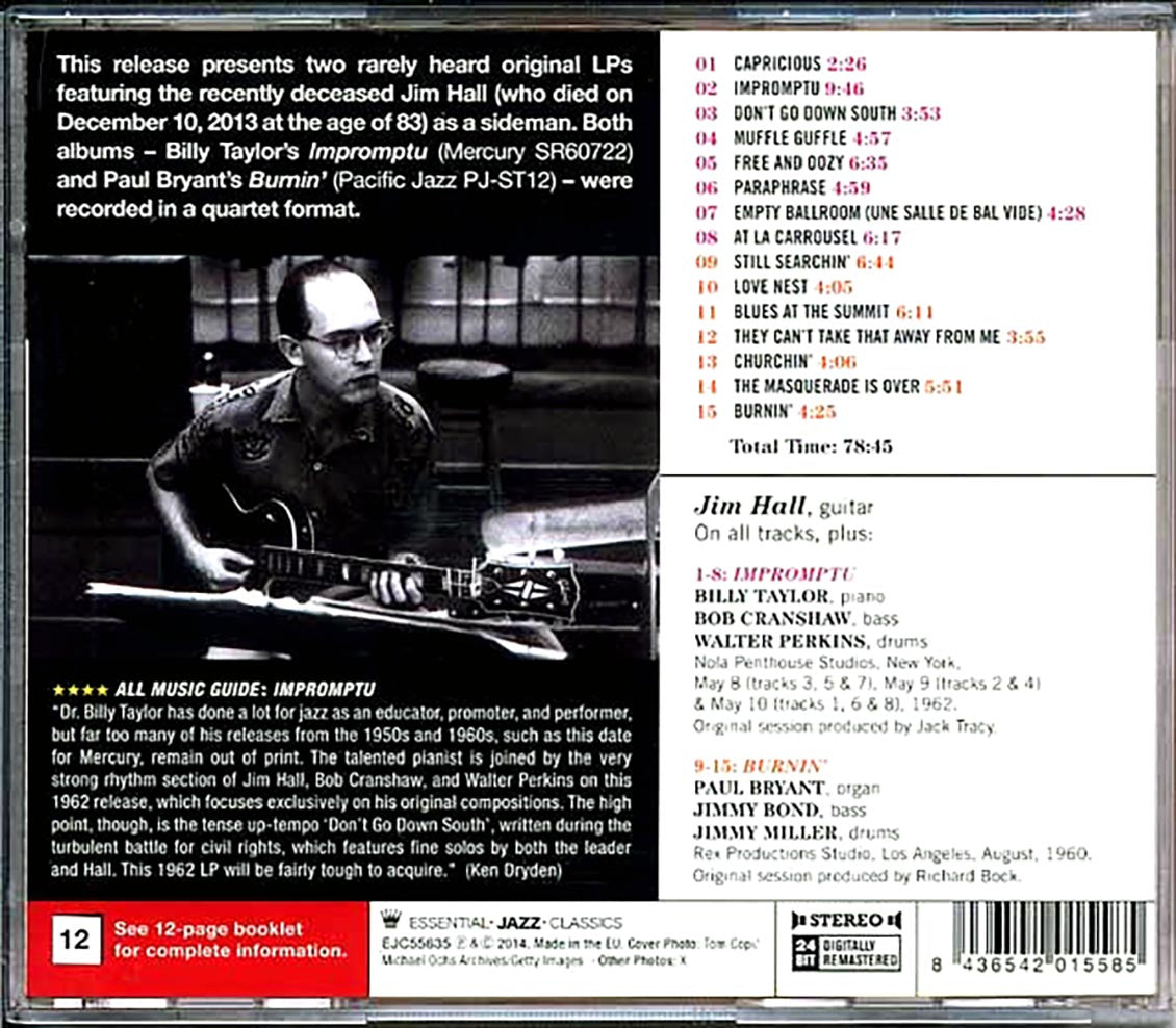 Jim Hall - Classic Quartets With Billy Taylor & Paul Bryant