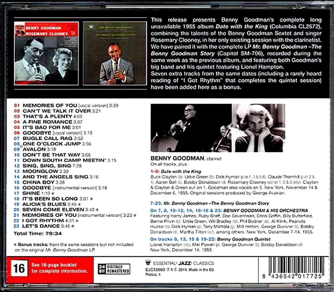 Benny Goodman, Rosemary Clooney - Date With The King + Mr. Benny Goodman