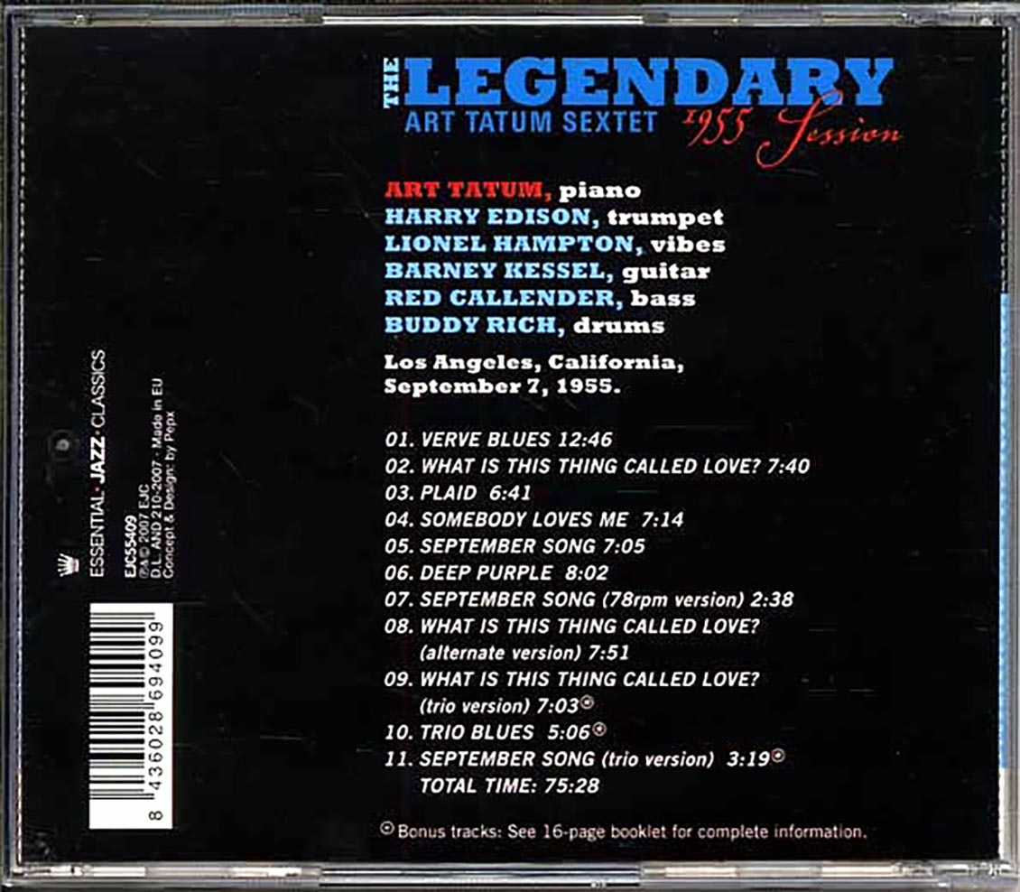 The Art Tatum Sextet - The Legendary 1955 Session
