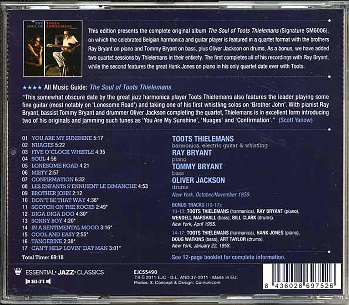 The Toots Thielemans Quartet - The Soul Of Toots