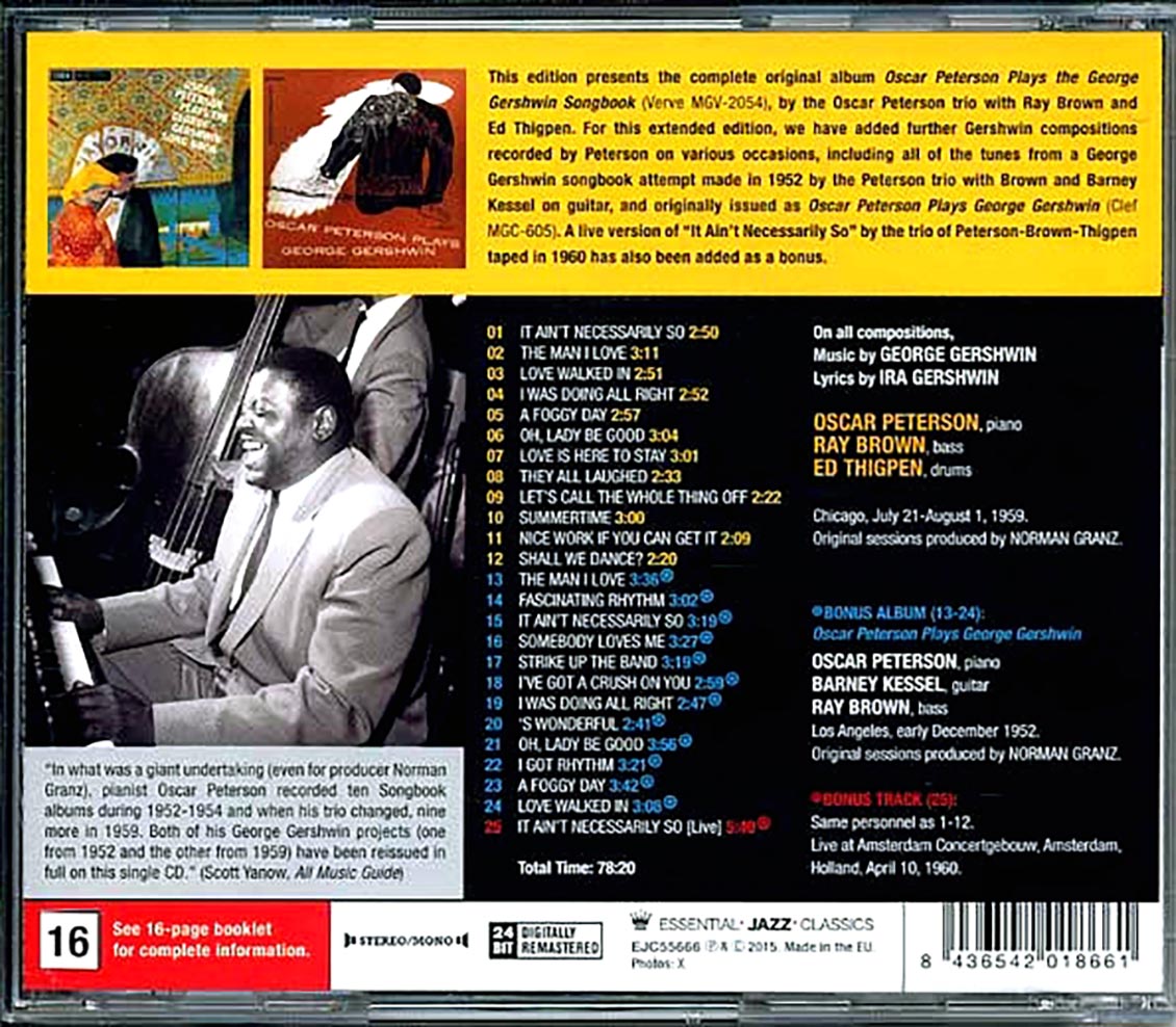 Oscar Peterson - Plays The George Gershwin Song Book