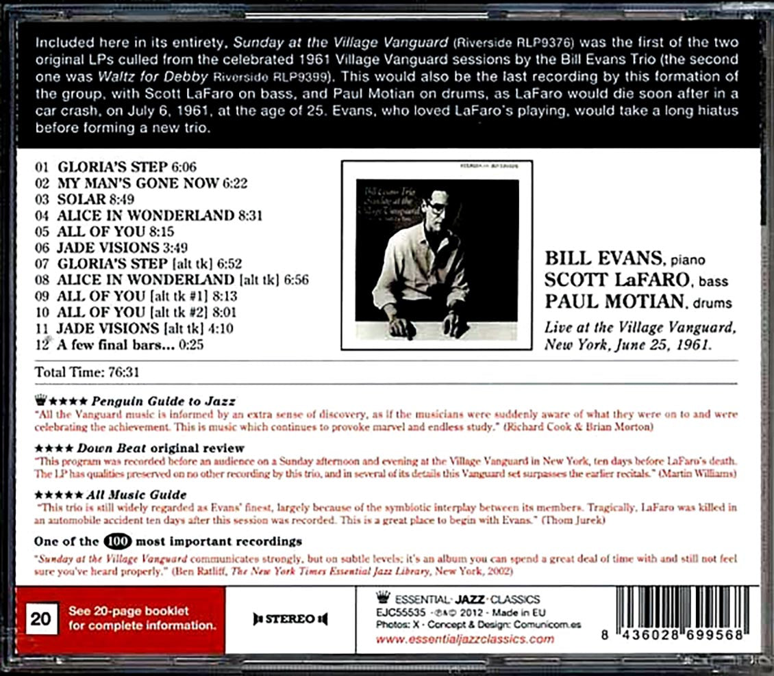 Bill Evans Trio - Sunday At The Village Vanguard