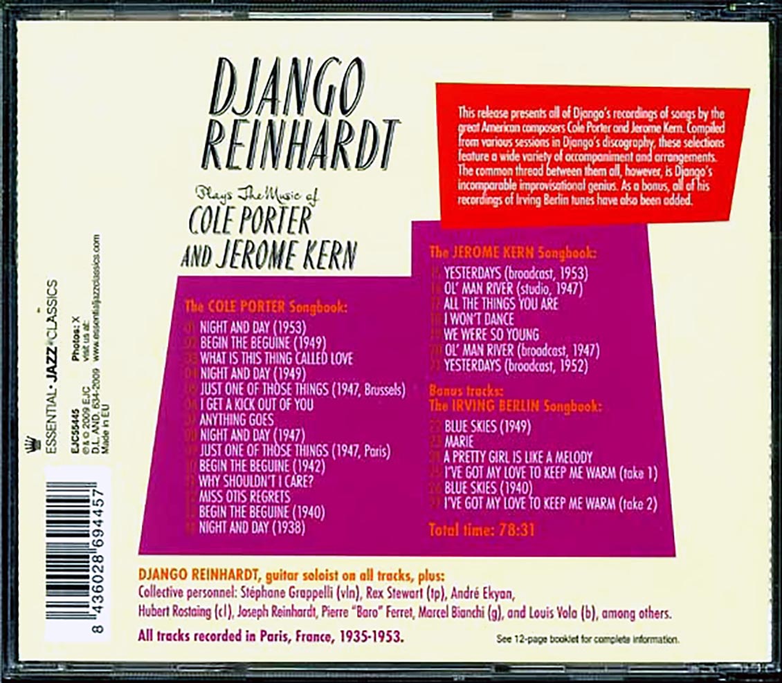 Django Reinhardt - Plays The Musie Of Cole Porter And Jerome Kern