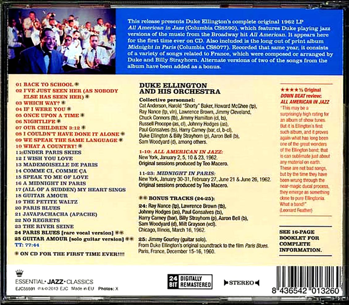 Duke Ellington - All American In Jazz + Midnight In Paris