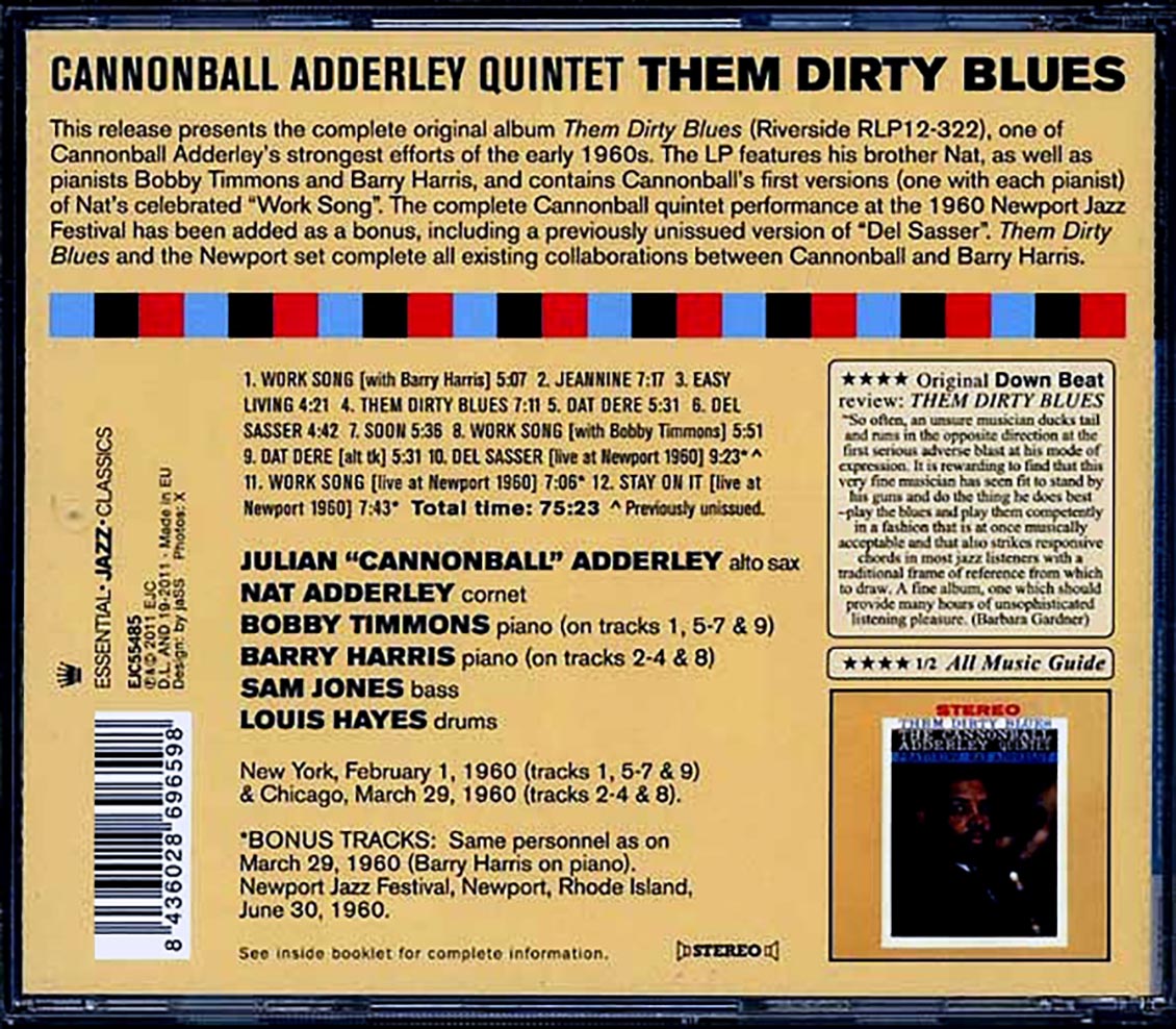 The Cannonball Adderley Quintet - Them Dirty Blues