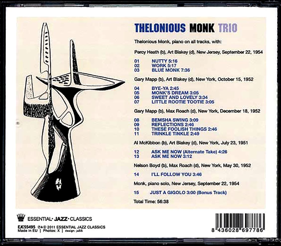 The Thelonious Monk Trio - Complete 1951-1954 Recordings