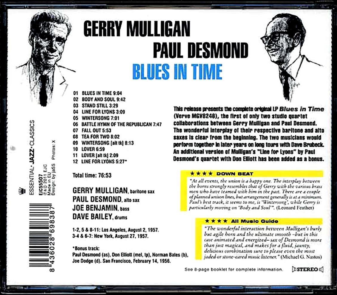 The Gerry Mulligan & Paul Desmond Quartet - Blues In Time