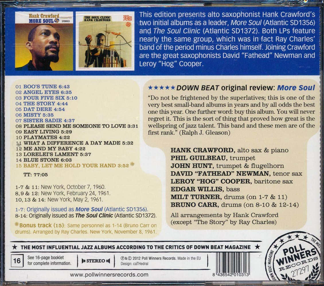 Hank Crawford - More Soul + The Soul Clinic