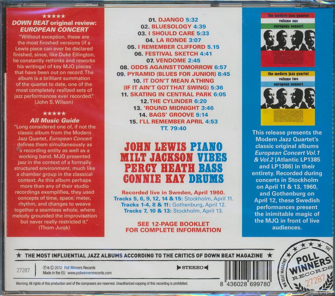 The Modern Jazz Quartet - European Concert