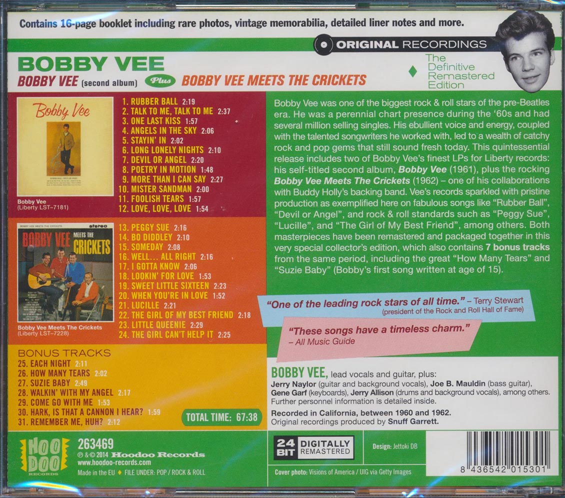 Bobby Vee - Bobby Vee + Bobby Vee Meets The Crickets