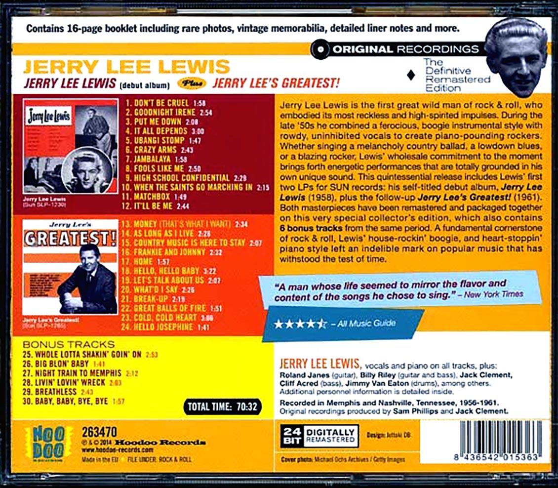 Jerry Lee Lewis - Jerry Lee Lewins + Jerry Lee's Greatest!