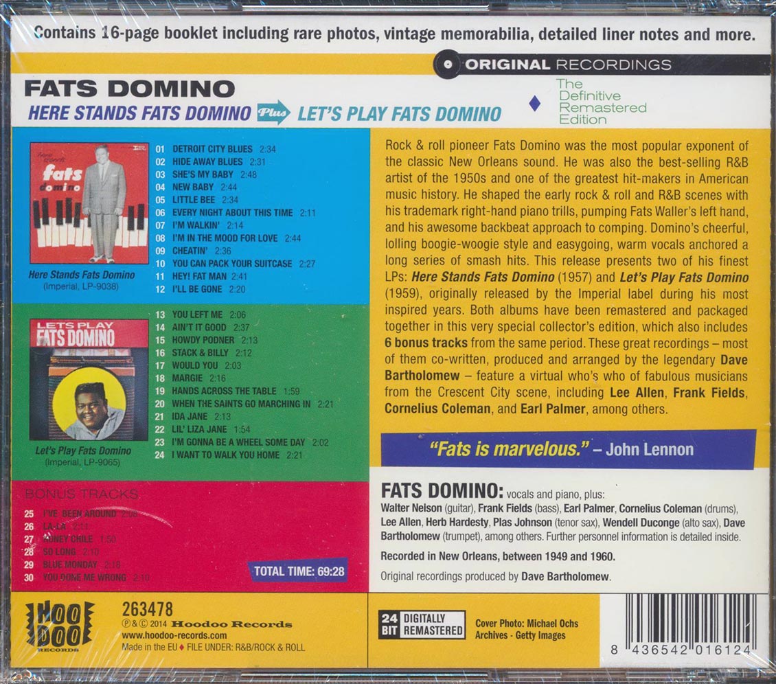 Fats Domino - Here Stands Fats Domino + Let's Play Fats Domino