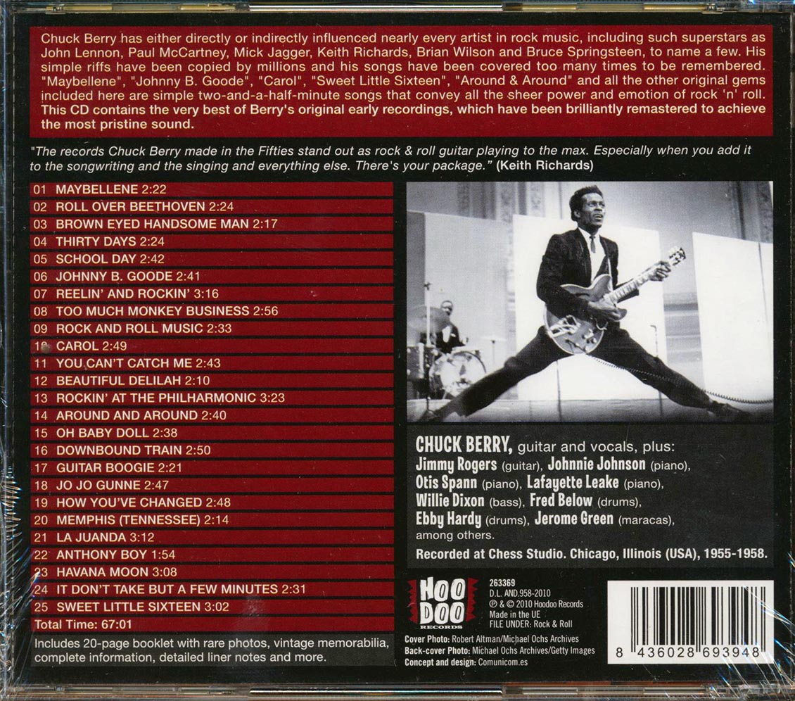 Chuck Berry - Rollin' Till The Break Of Dawn: 25 Original Chess Masters (25 tracks) (incl. 20-page booklet) (remastered) (24-bit mastering)