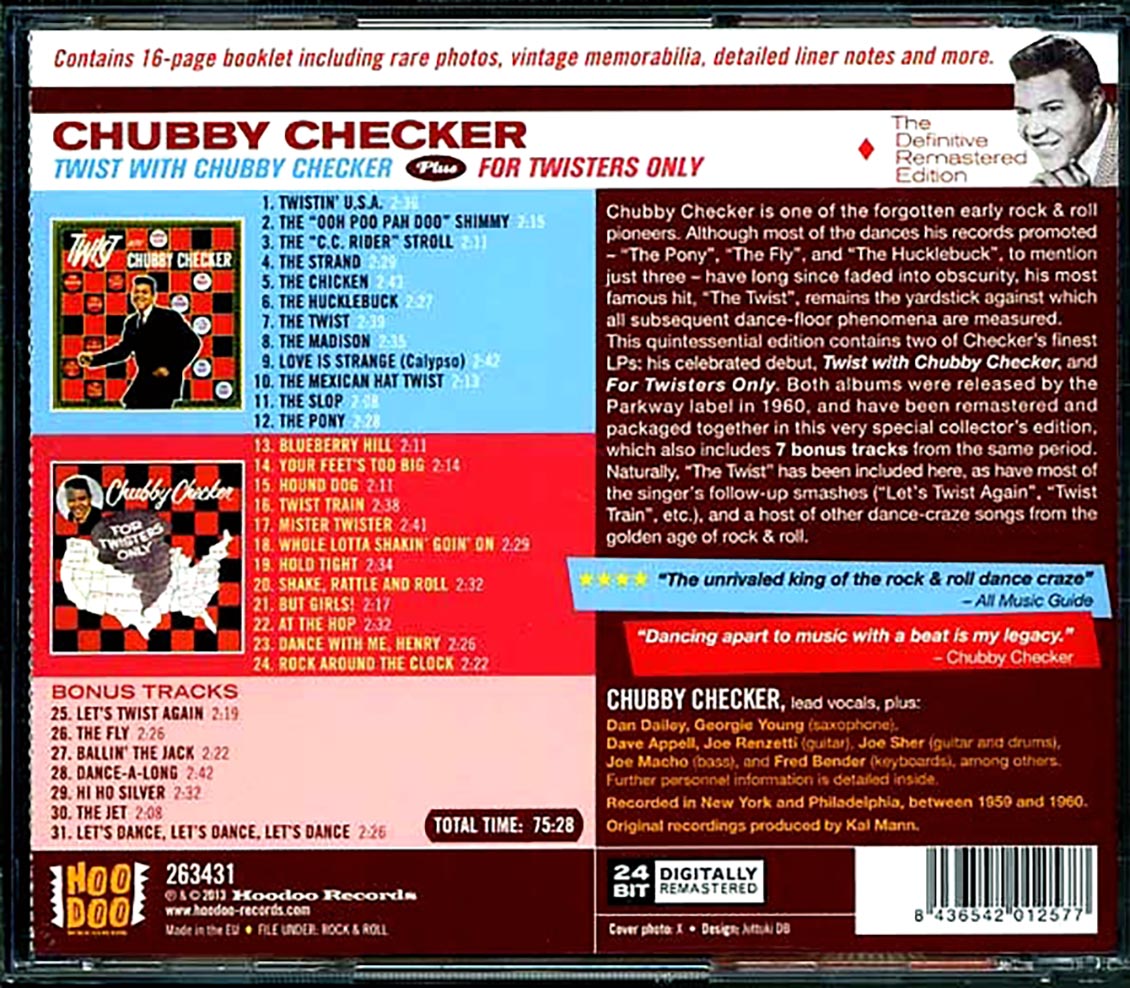 Chubby Checker - Twist With Chubby Checker + For Twisters Only