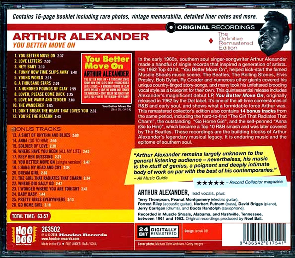 Arthur Alexander - You Better Move On
