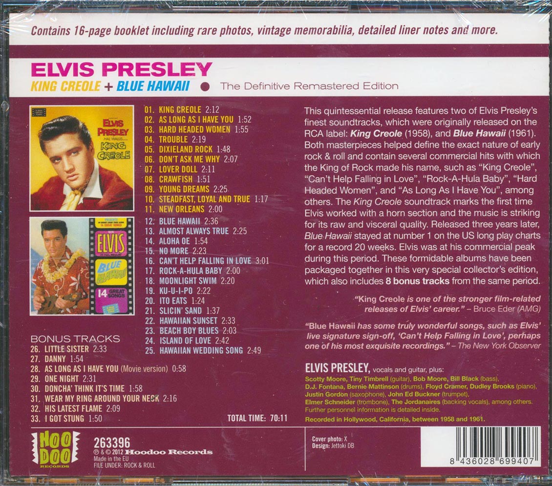 Elvis Presley - King Creole + Blue Hawaii