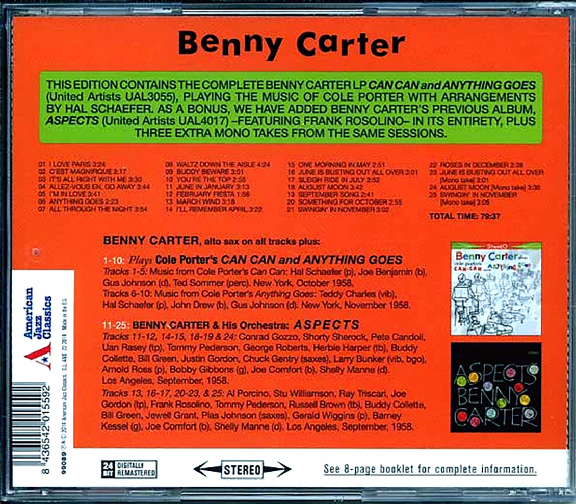 Benny Carter - Can Can & Anythind Goes + Aspects