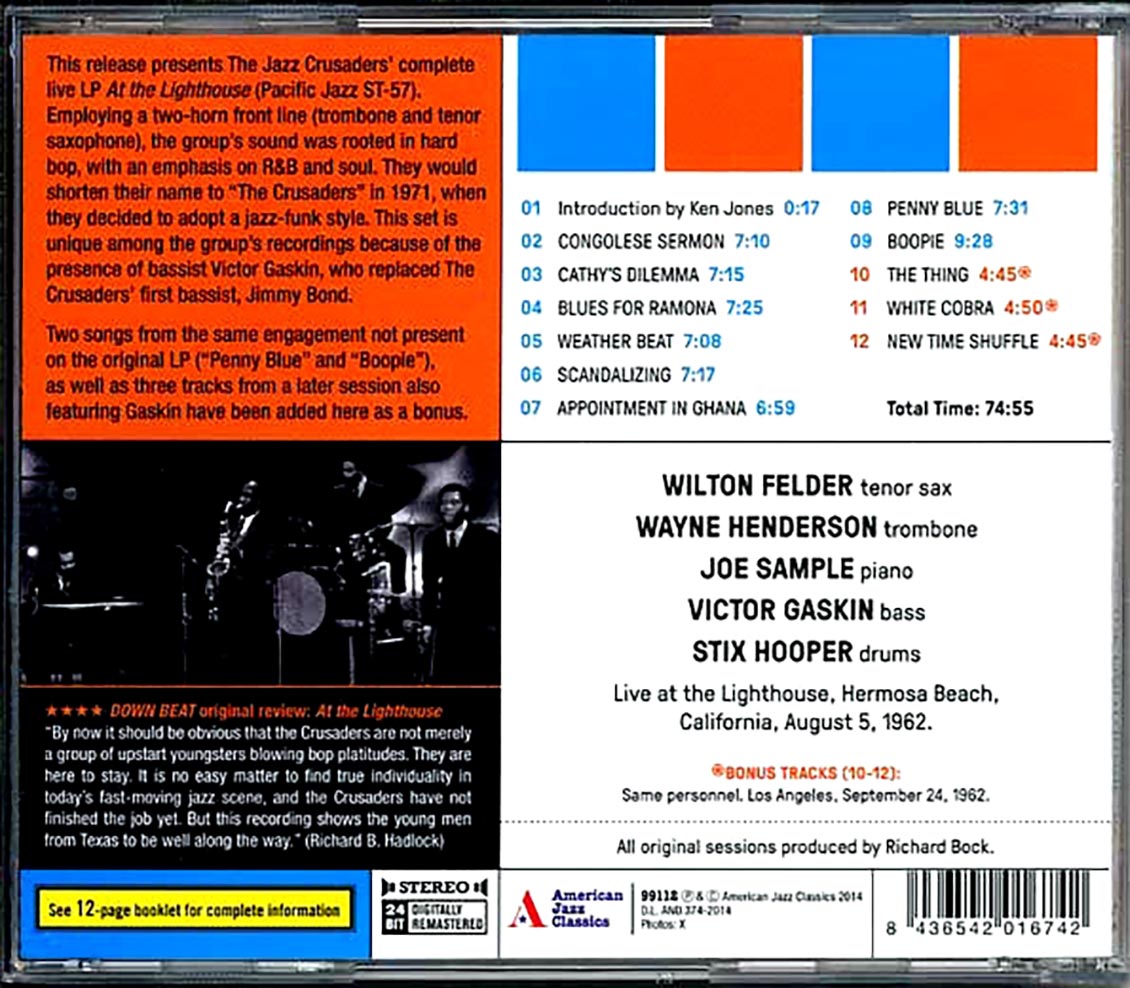 The Jazz Crusaders - Complete Live At The Lighthouse '62