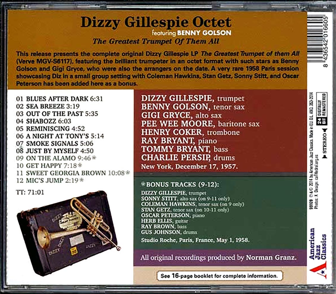 The Dizzy Gillespie Octet - The Greatest Trumpet Of Them All